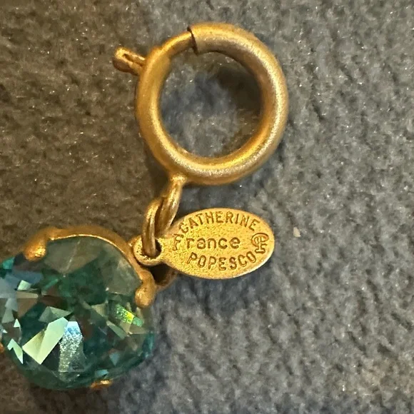 Catherine Popesco Gold and Turquoise Bracelet - Picture 2 of 3